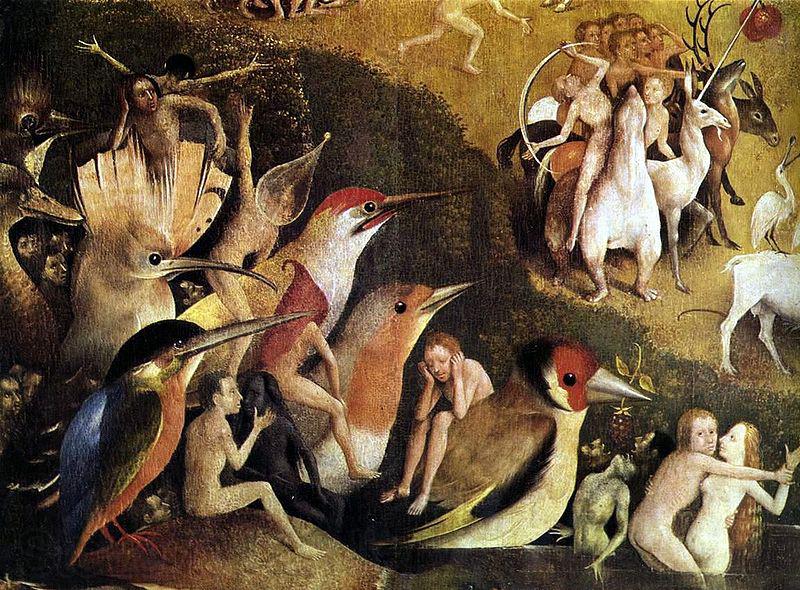 Hieronymus Bosch The Garden of Earthly Delights tryptich, France oil painting art